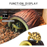 Reptile Hide-Snake Hides and Caves Reptile Cave Habitat Hideouts Reptile Terrarium Decor for Gecko Lizard Tortoise Turtle Spider Scorpion 10 X 6 X 5cm.